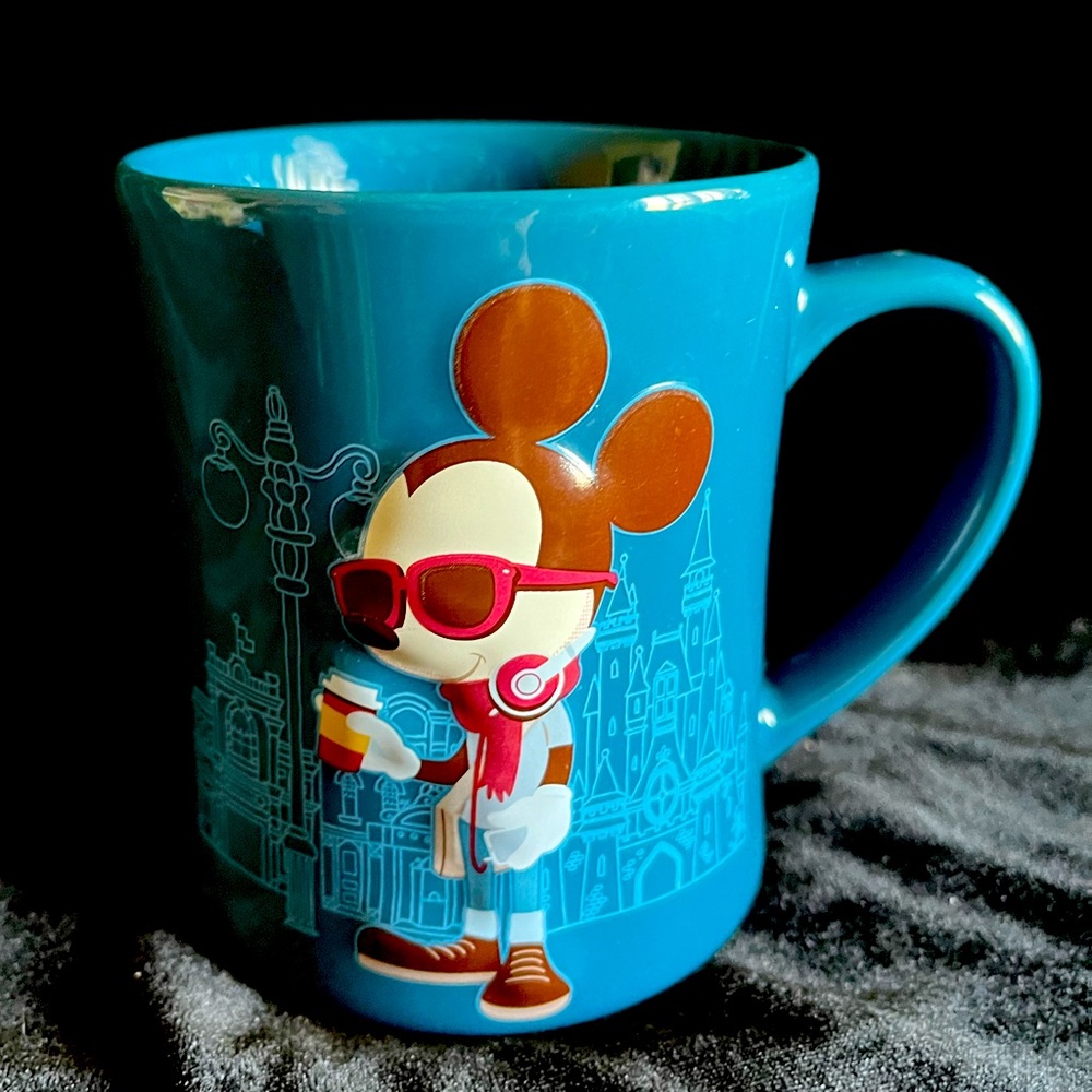 Disney Mug.  Micky Mouse. Dark teal color.